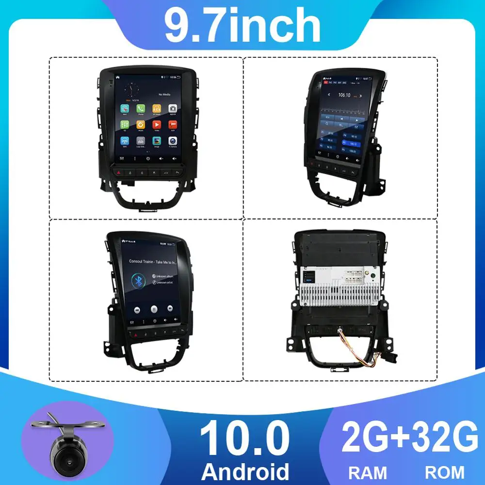 Автомагнитола Tesla 2 din Android 10 0 GPS NaviMultimedia Player для Opel Astra J Buick Verano 2009 2014 вертикальный