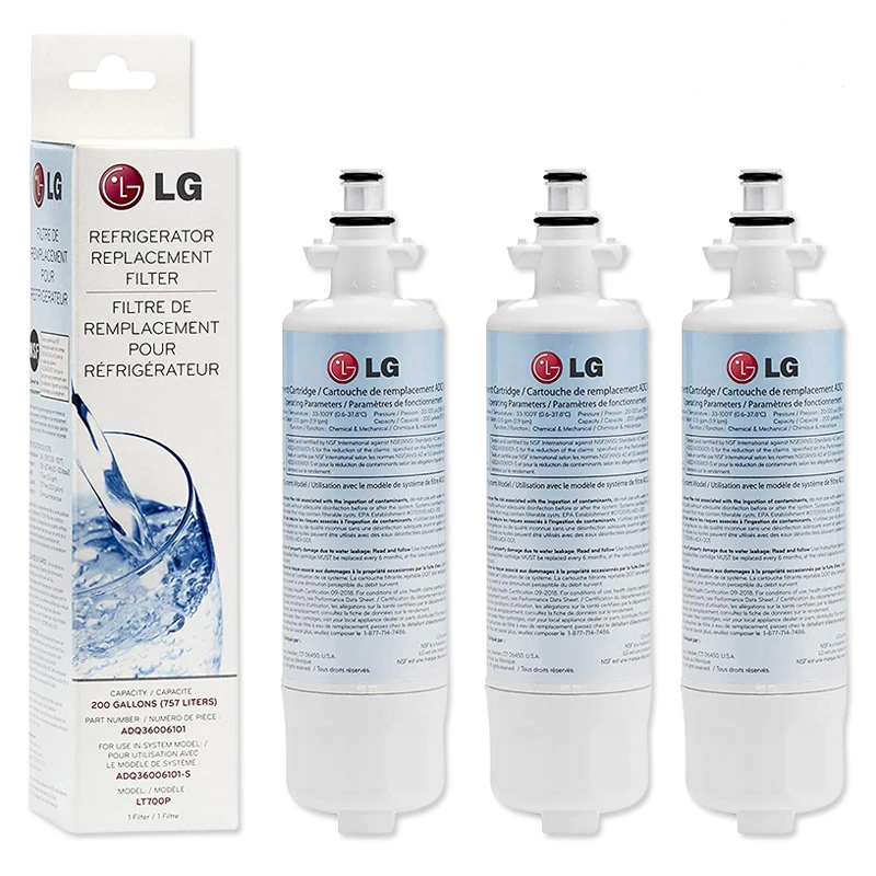 Replacement LG LT700P  for Kenmore 469690, LG ADQ36006101 RWF1200A Water Filter Air Filter LT120F, 469918 Refrigerator