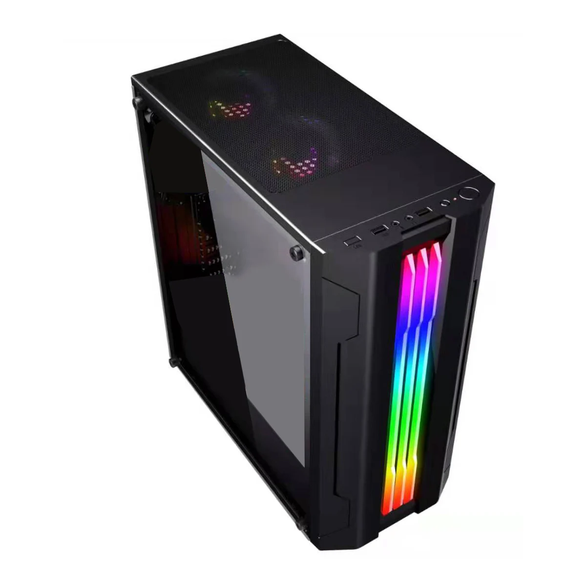 Чехол для поликарбоната с акриловой боковой платой светильник Rgb 3SSD 1HDD ATX/MATX/ITX 8