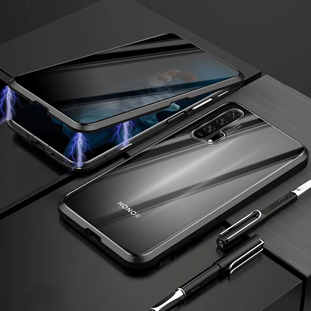 Конфиденциальное магнитное закаленное стекло чехол для телефона для iPhone X XS 11 Pro MAX 8 7 Plus анти Пип 360 Полное покрытие для samsung Note 10 Plus