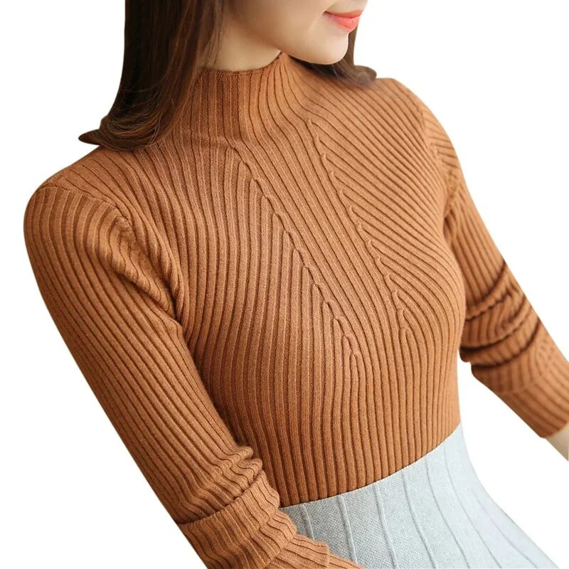 Женский свитер с высоким воротом модные черные топы для осени и зимы 2020 женские