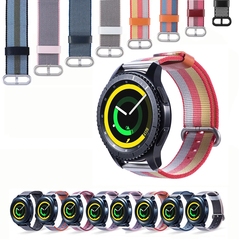 Тканый нейлоновый ремешок gear s3 для samsung Galaxy Watch 46 мм 42 мм активный 1 2 браслет huawei watch GT 2 ремешок 22 мм 20 мм ремешок для часов