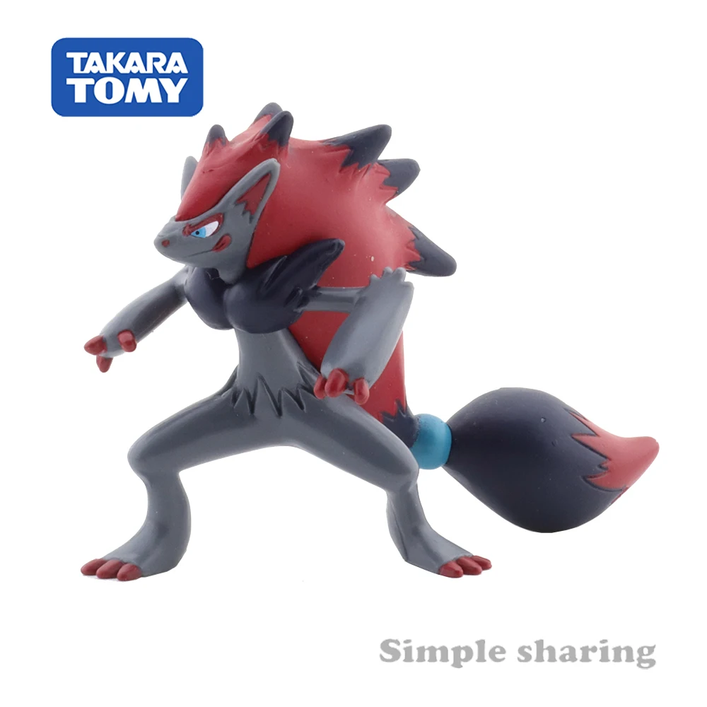 Takara Tomy Tomica Pokemon Pocket Moncolle MS-18 Zoroark 3-5 см мини-фигурка из смолы аниме игрушки для детей