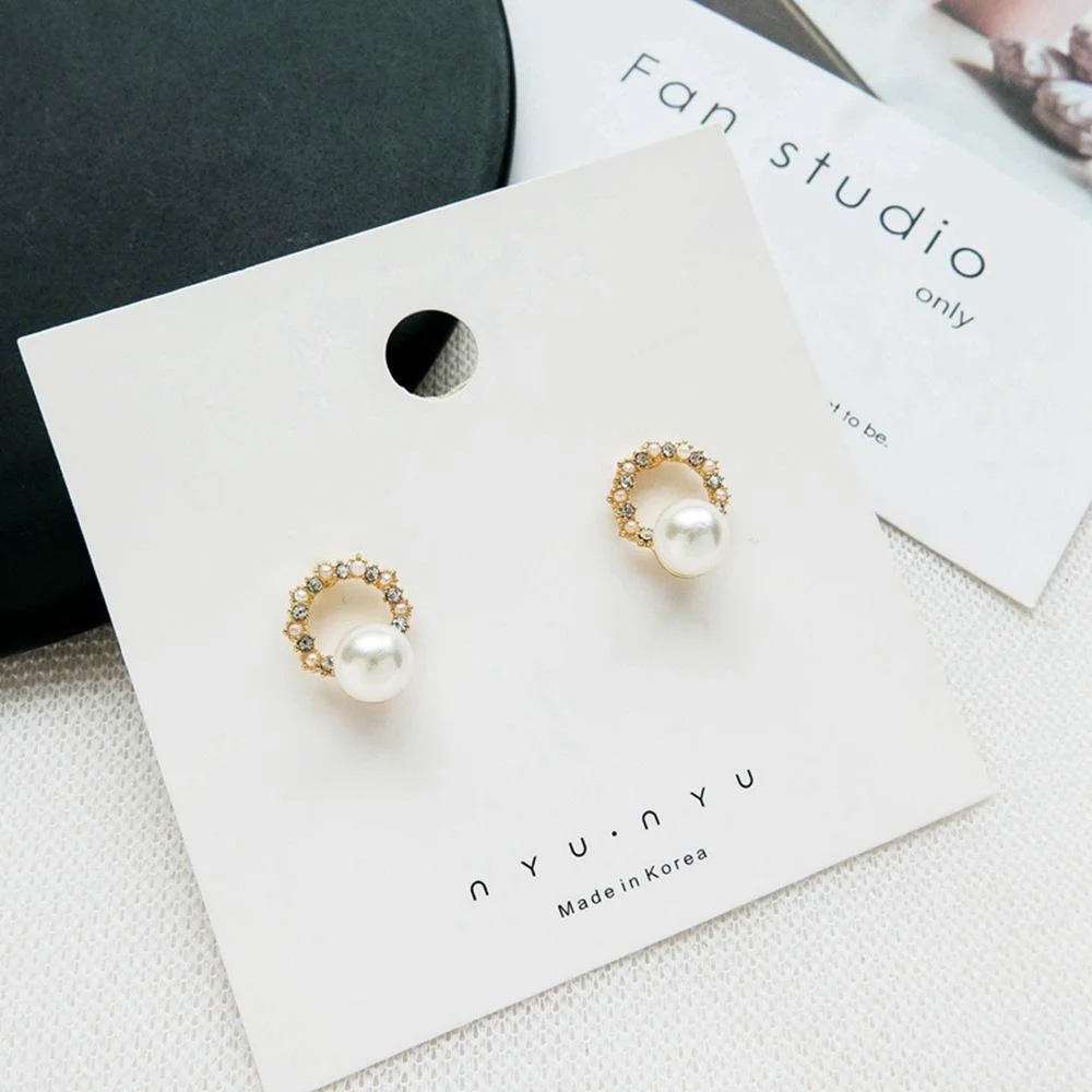 1 пара корейских новых простых сережек с жемчугом для девочек креативная Мода Ins
