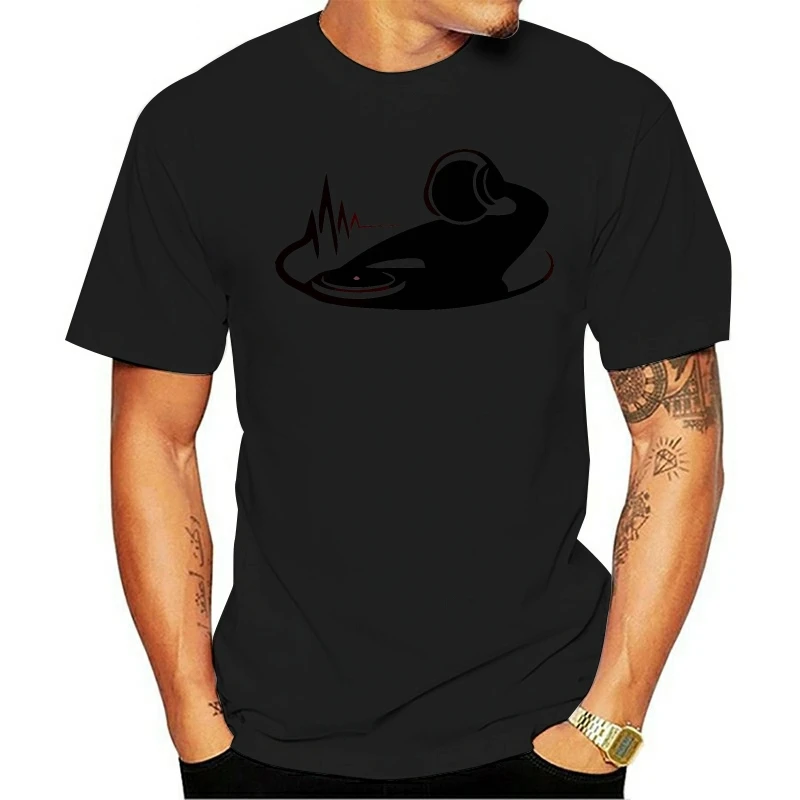 

DJ Disc Printing Pattern Tshirt Men and Women The Same Casual Daily Tops Tees