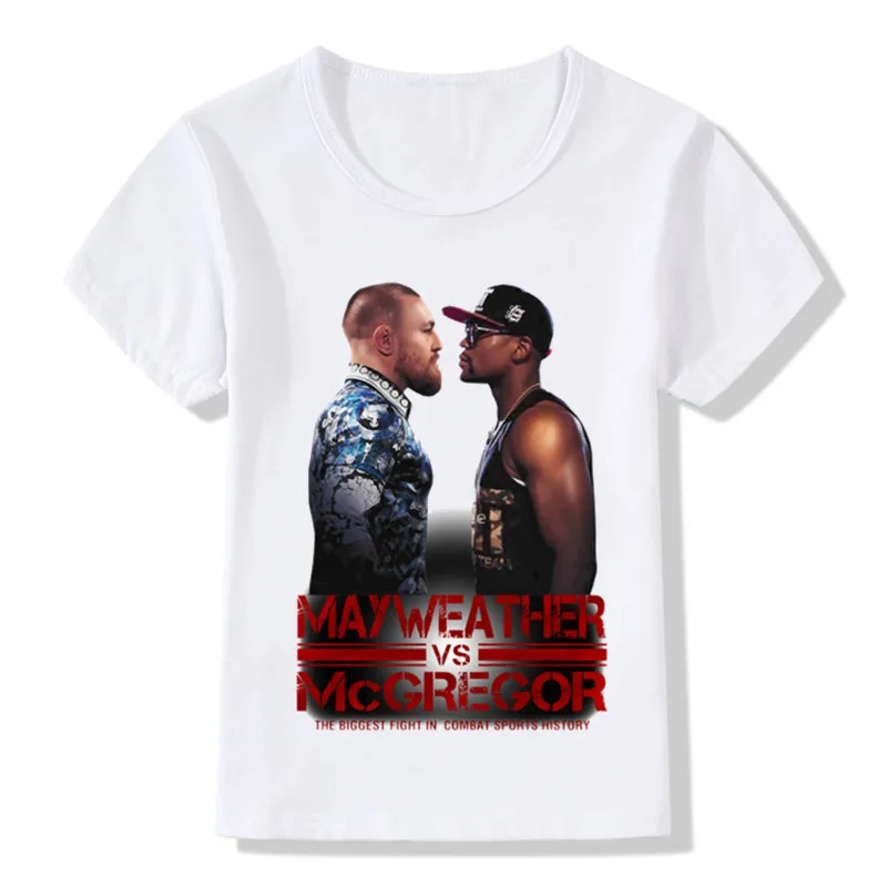Floyd Mayweather Vs Conor McGregor/детская футболка детская повседневная одежда для бокса