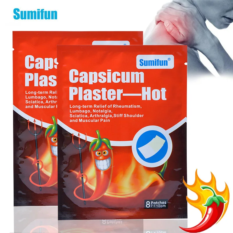

16Pcs Hot Chili Pain Relief Plaster Chinese Herbal Medical Patch For Back Neck Shoulder Muscle Knee Baby Joint Arthritis Relax