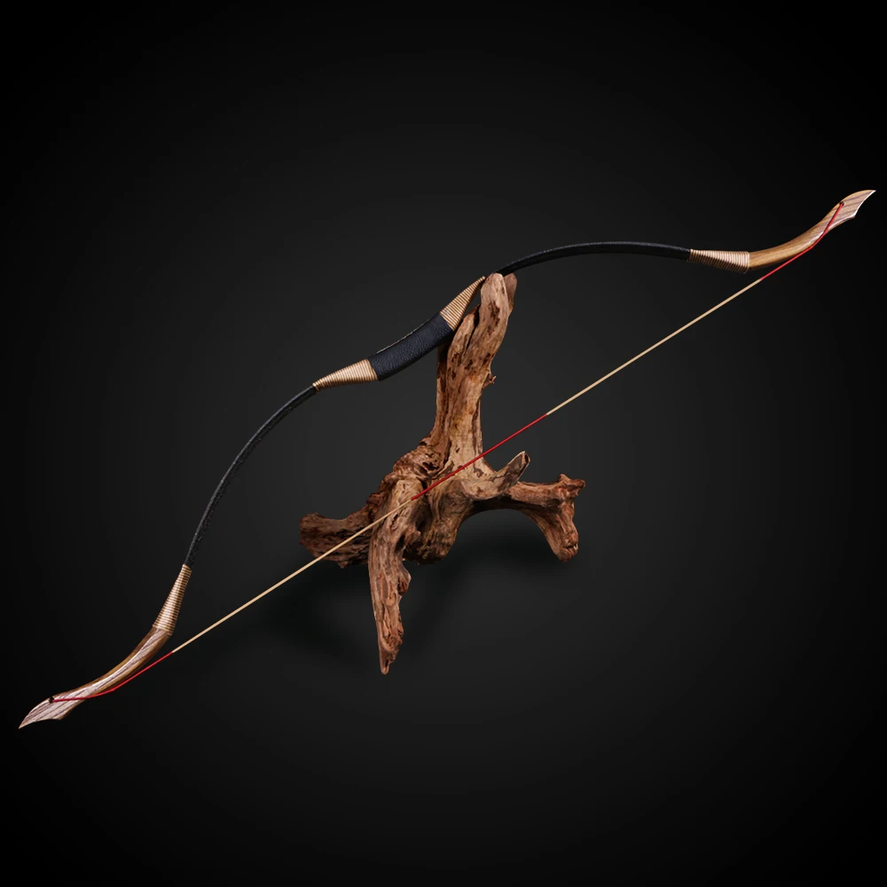 Huntingdoor traditional Recurve Bow 30-50lbs Shooting Outdoor Sport Practice Handmade Traditional Longbow Wooden Tips | Спорт и