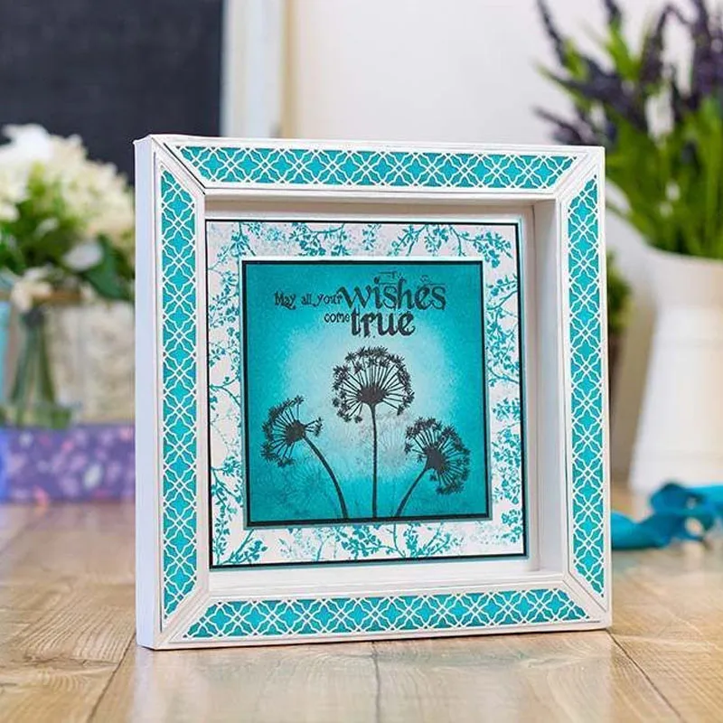 Складная рамка/высечки Rahmen для изготовления карт 4 рамки штампы скрапбукинга