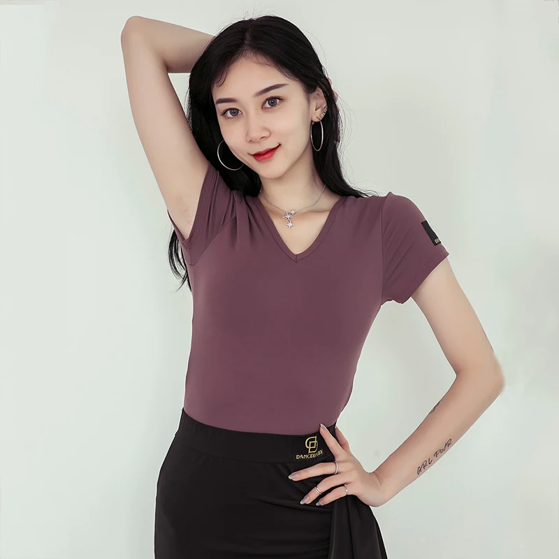 Одежда для латинских танцев женские топы одежда тренировок сексуальная с