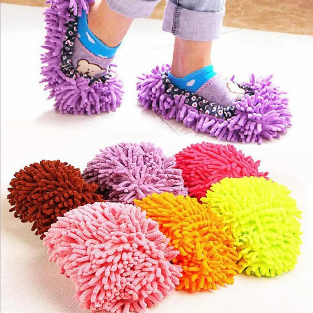 

Indoor Machine Washable Cloth Shoes Cover Skin-friendly Dust Cleaning Soft Floor Mopping Cleaning Slipper for House Shoe Bag