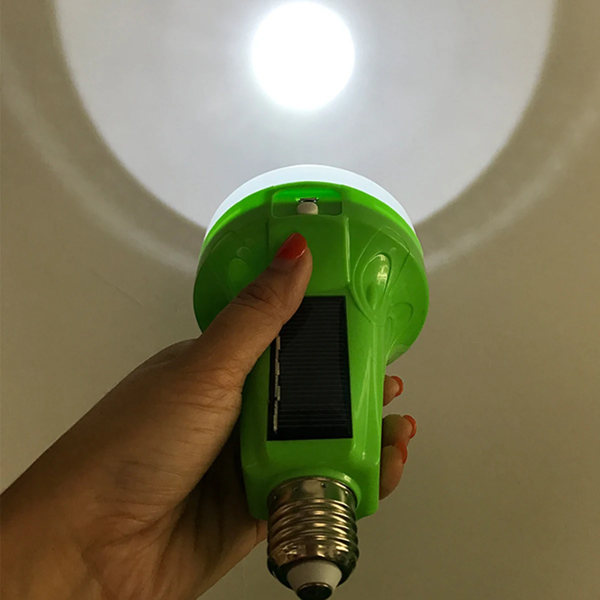 

Multifunction Solar Panel Powered/Micro-USB Charging LED Bulb Light Emergency Lamps Camping Lights Spare Light Lasts 3 Hours