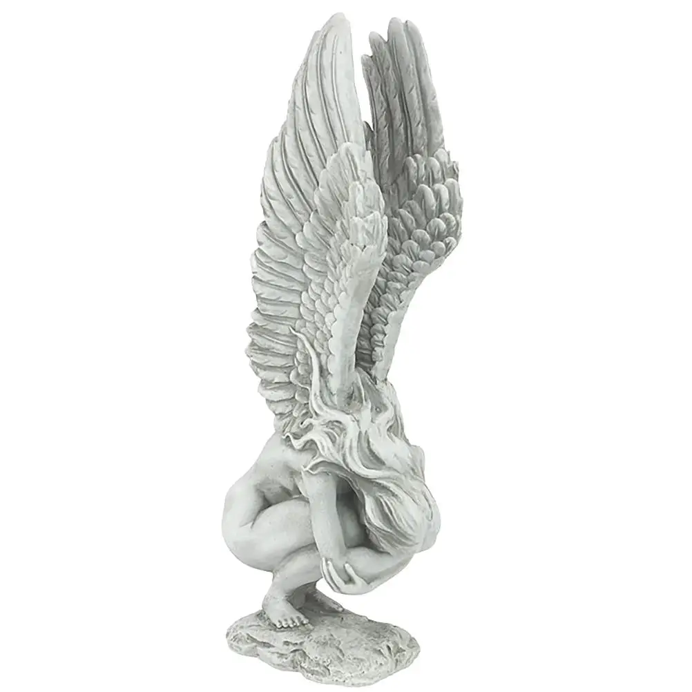 

1 Pcs Angel Statue Angel Wings Sculpture Angel Resin Ornaments for Home Office Church Decoration