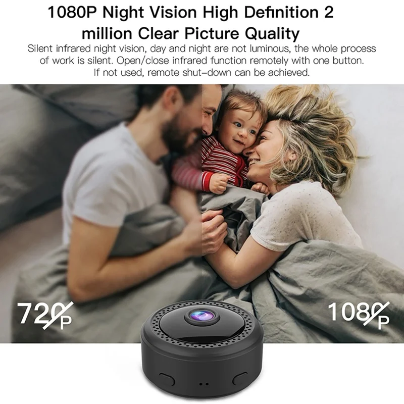 HD 1080P WiFi мини камера ИК ночного видения видео видеокамера датчик движения приложение дистанционное управление беспроводная камера