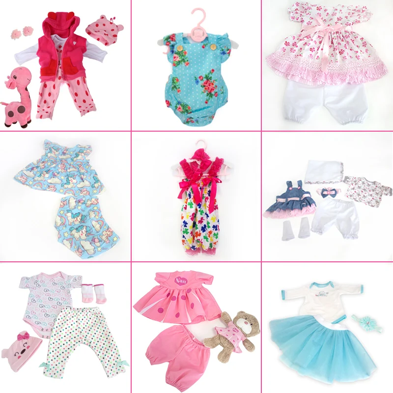 KAYDORA 20-22 дюймов милая кукла реборн принцесса одежда подходит для 50-57 см Bebe Reborn Малыш красочные наряды Аксессуары Юбка