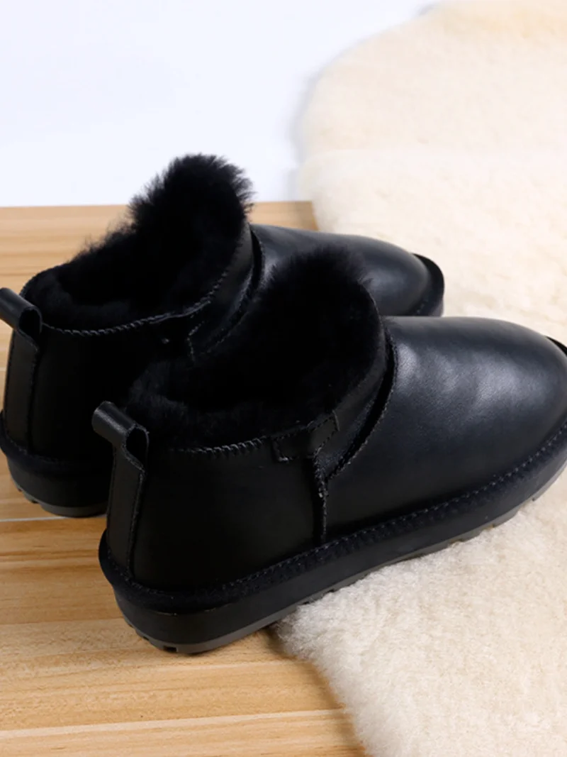 

2021 New Winter Non-Slip Bread Shoes Thick Low-Cut Short Boots Plus Velvet Shoes Snow Boots Women's Shoes Platform Shoes