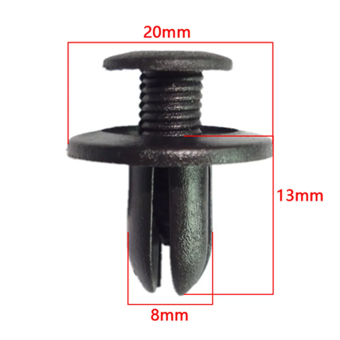 

Universal 50/100pcs Auto Bumper Fastener 8/6MM Hole Rivet Retainer Push Engine Cover Car Door Trim Panel Clip Fasteners