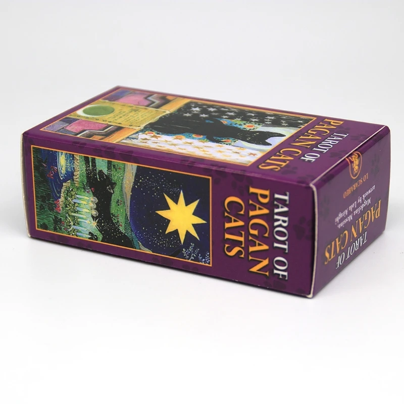 

78 Cards Deck Tarots Of Pagan Cats Full English Party Board Game Oracle Cards