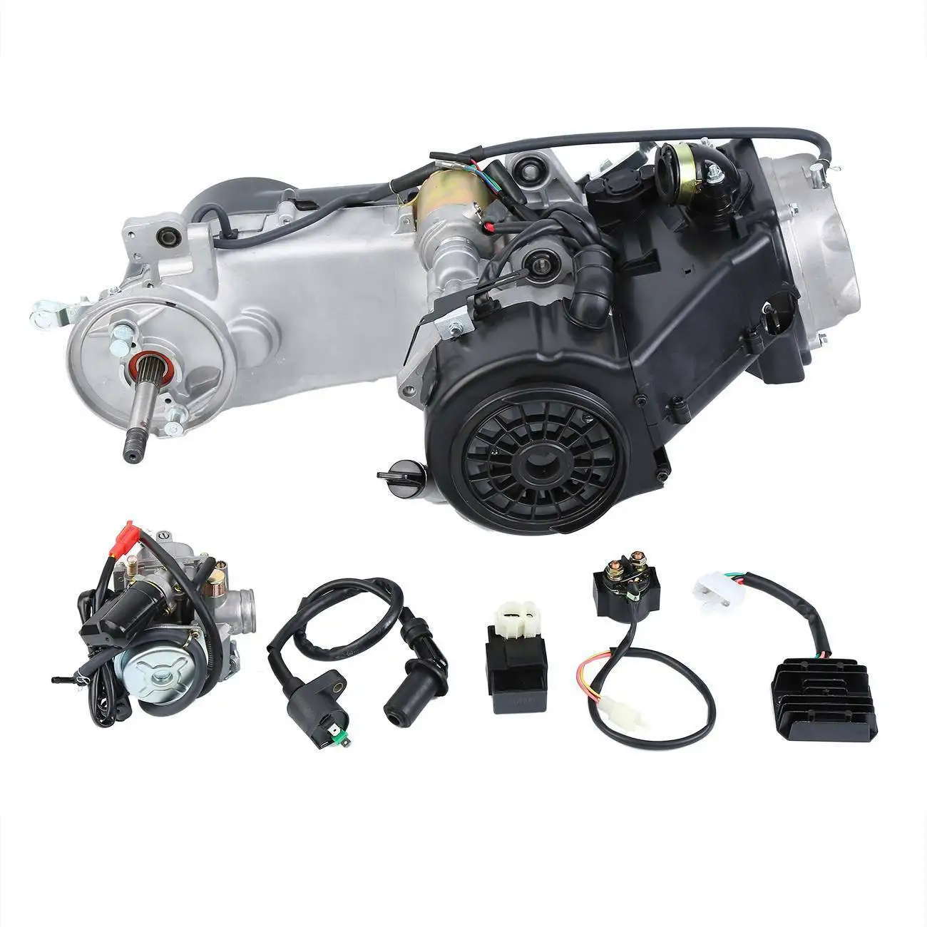 Samger 4 тактный GY6 125CC 150CC двигателя скутера ATV Go Kart мопед CVT комплект 150cc двигатель в