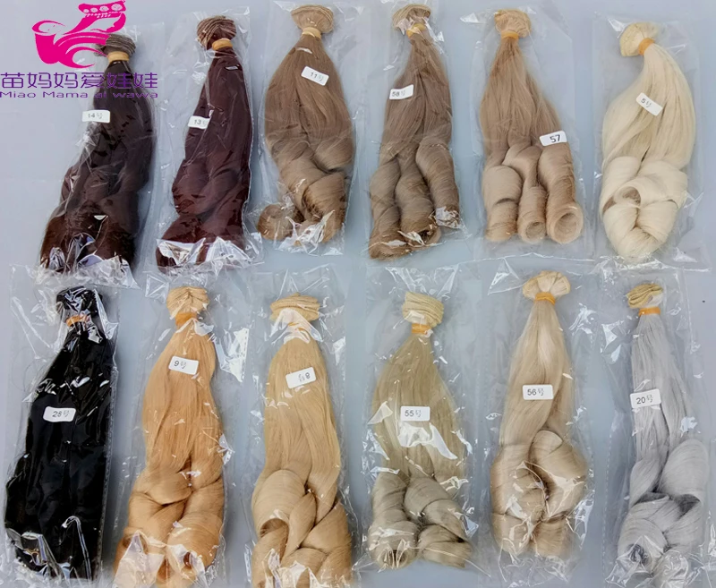 1 шт 15 см x 100 блондинка кофейный черный коричневый натуральный цвет парики с