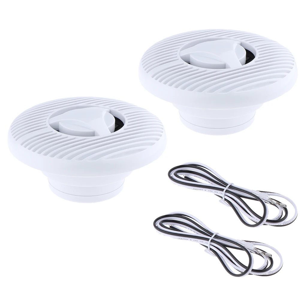 

6.5" 120W Marine Boat Car Waterproof Full Range Audio Speakers White