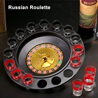 16 Shot Glass Deluxe русская спиннинговая рулетка покерные чипсы набор питьевых игр праздвечерние чные принадлежности винные игры для взрослых Drinken Game
