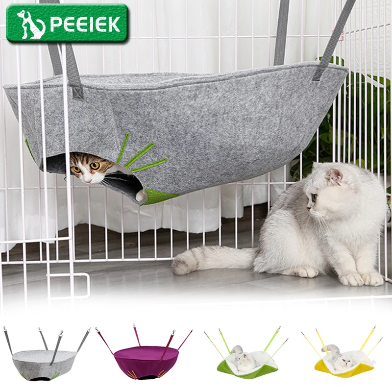 

Double-layer Cat Hammock Hanging Pet Nest Pet Hanging Chair 2-in-1 Multifunctional Cat Hammock
