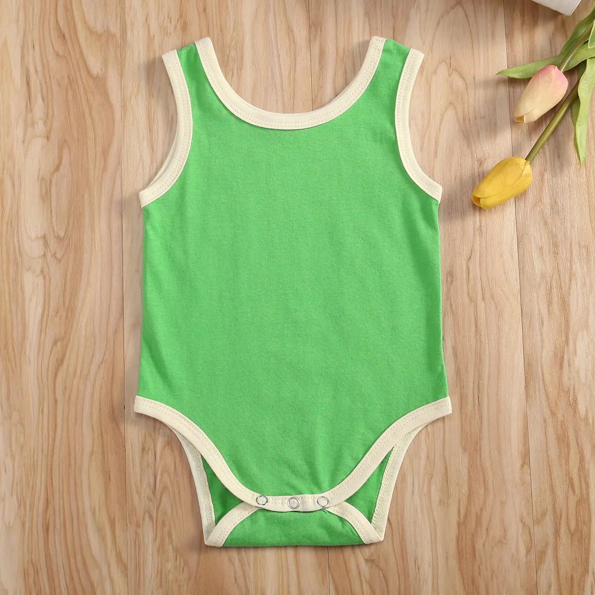 

Summer Newborn Infant Baby Boy Girl Cotton Bodysuit Sleeveless Jumpsuit Playsuit Casual Clothes Outfit