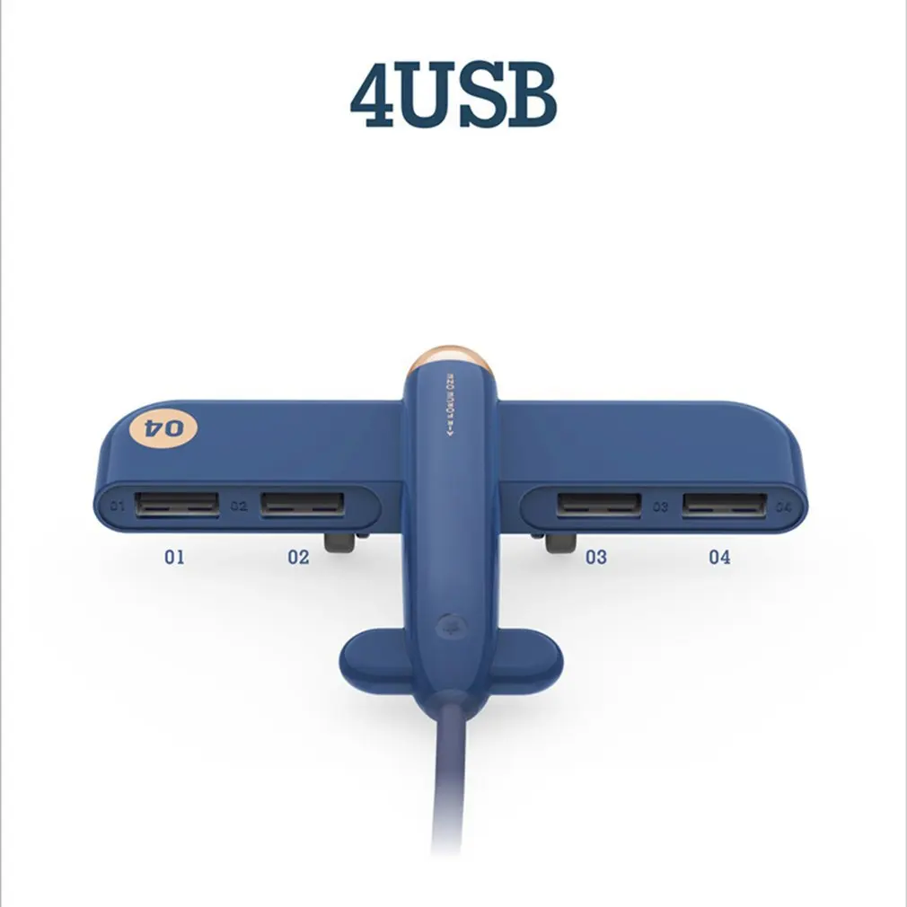 Новый usb-хаб 4 Порты и разъёмы летательный аппарат док-станция USB высокое Скорость