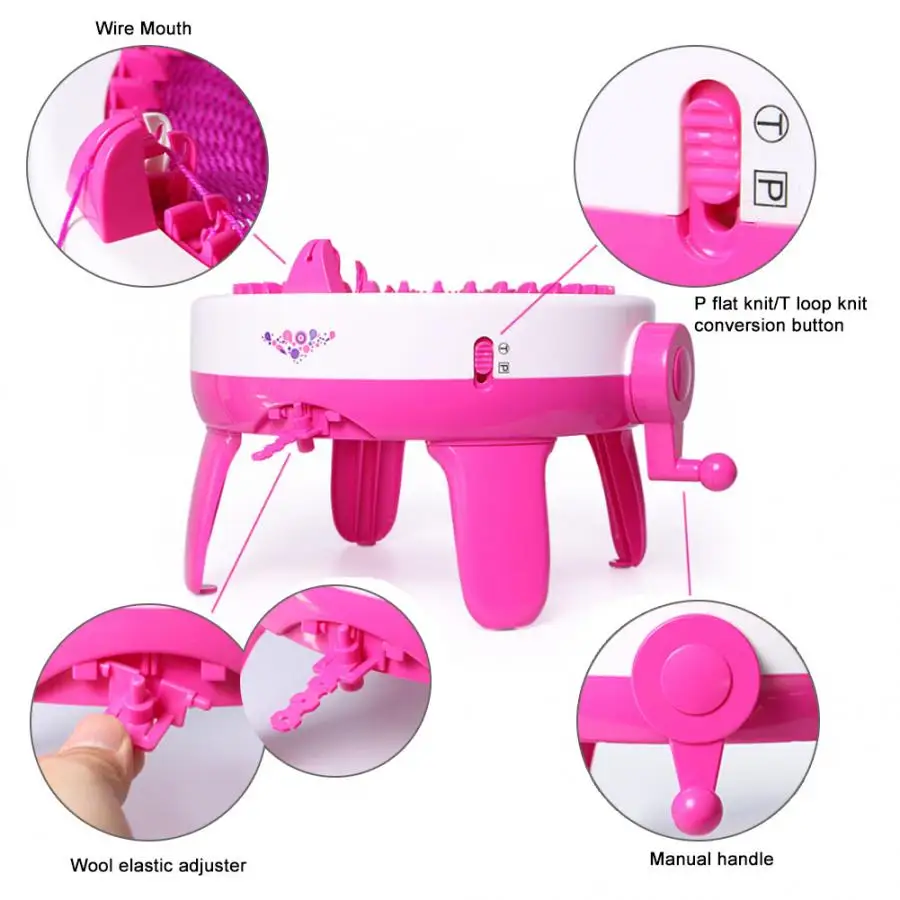 

40 Needle Hand Knitting Machine DIY Weaving Loom knit for Scraf Children Learning Toy Knitting Tools handmade wool Sewing Tool