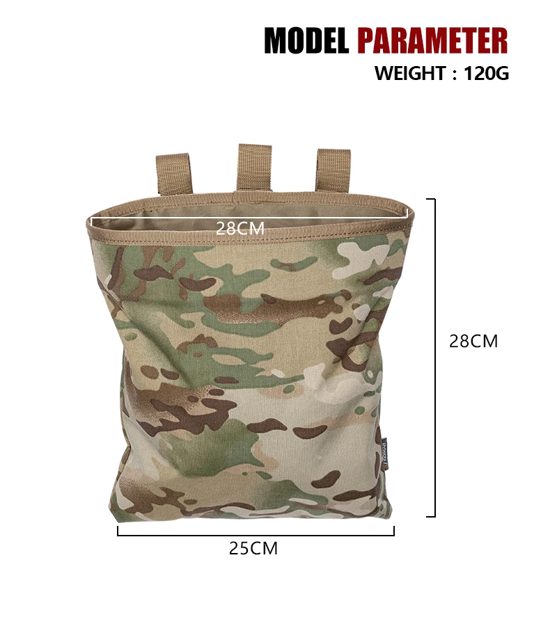 IDOGEAR MOLLE Magazine Dump Pouch Тактический Магнитный Drop Pouch Recycling Bag сумка для хранения 3550
