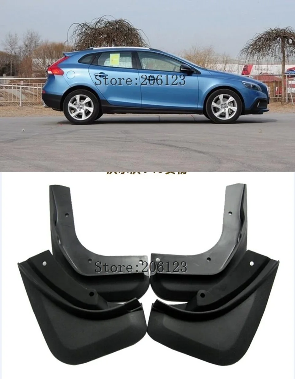 Для VOLVO V40 хэтчбек 2013-2017 2014 2015 2016 комплект Литые Автомобильные Брызговики крыло