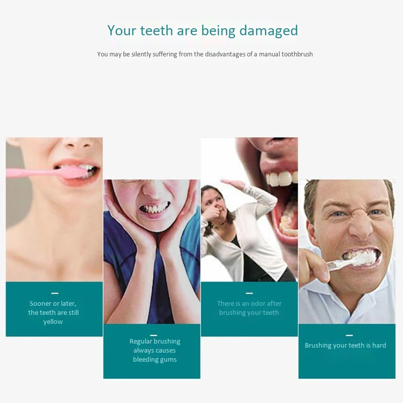 

Electric Toothbrush Rechargeable Smart Sonic Brush Tooth Waterproof Automatic Toothbrush Adult Teeth Brush