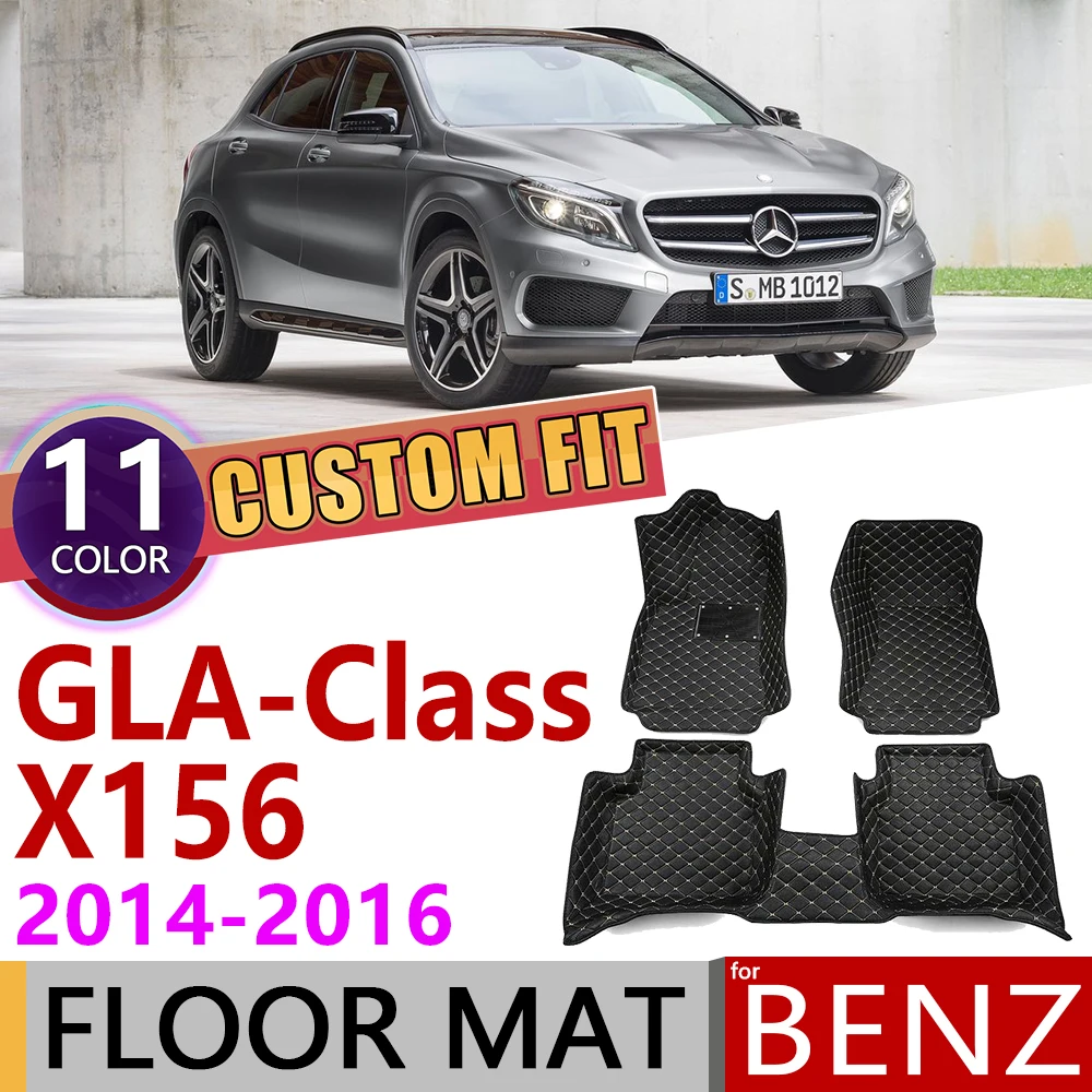 Кожаные автомобильные коврики на заказ для Mercedes Benz GLA Class X156 2014 2015 2016X156 5 мест