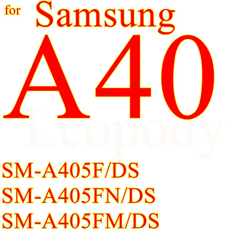 for samsung a40 Закаленное Стекло на samsung Galaxy A10 A20 A30 A40 A50 A60 Экран протектор для samsung A10S A20E A20S A30S A50S чехол Защитное стекло - Цвет: for samsung a40
