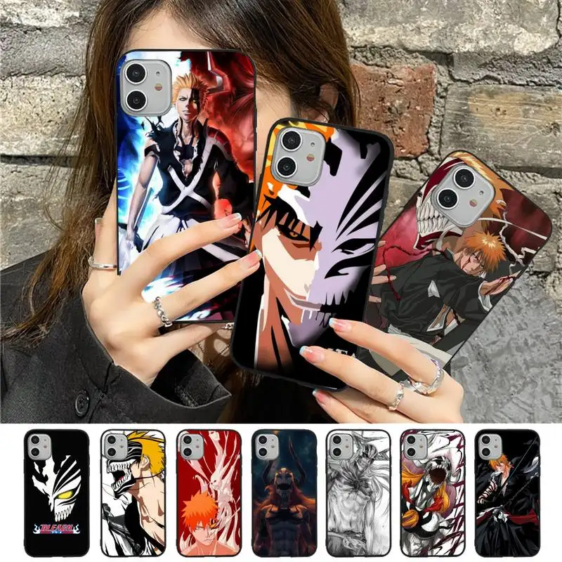 

Bleach Anime Ichigo Kurosaki Phone Case For iPhone 13 11 8 7 6 6S Plus X XS MAX 5 5S SE 2020 XR 11 pro Funda