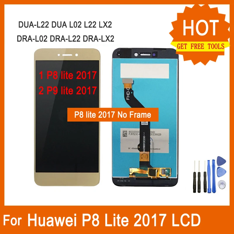 Для huawei P8 Lite дисплей 5,2 дюймов PRA-LX1 LX2 LX3 LA1 сенсорный ЖК-экран дигитайзер сборка для huawei P9 lite lcd