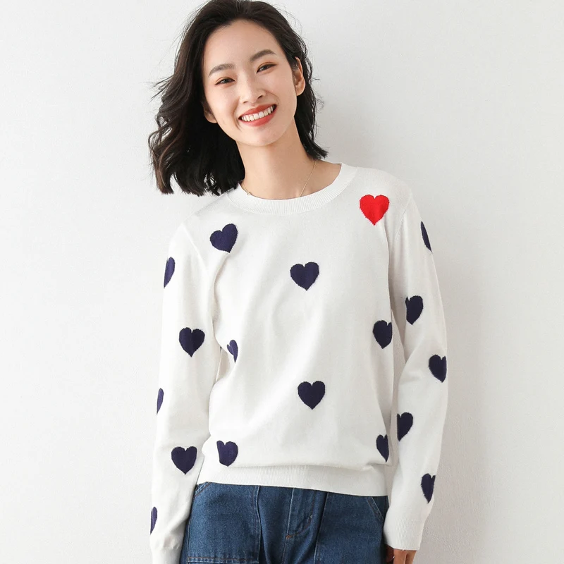 

adohon 2020 woman winter 100% Cashmere sweaters and autumn knitted Pullovers High Quality Warm Female thickening O-neck