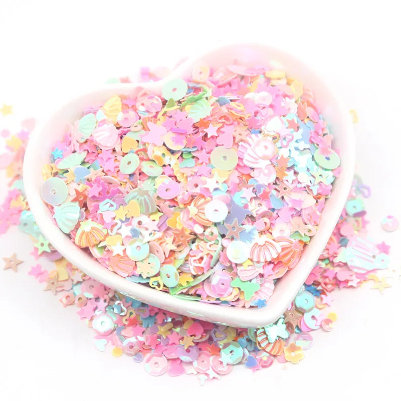 3D искусственный цветок ракушка снежинка Плоская Круглая звезда блестящая