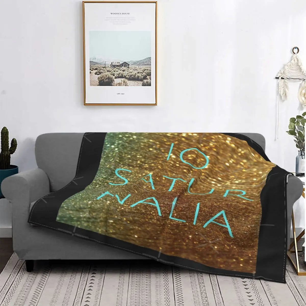

Io Saturnalia-Manta a cuadros para cama, manta con ет, Colcha de verano