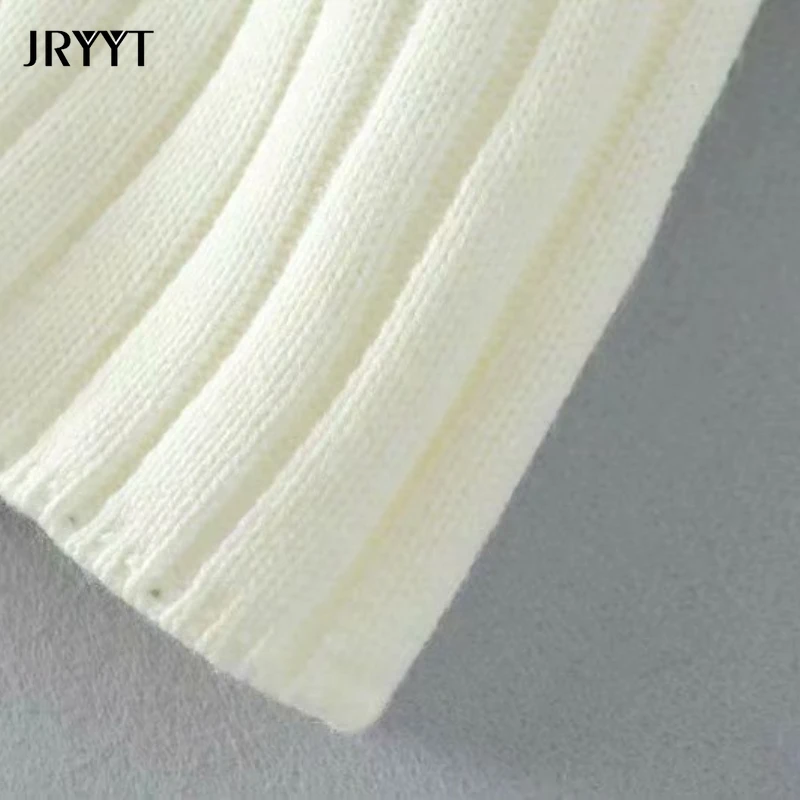 

Women's Early Autumn Loose Short Knitted Sweater O-Neck Navel Patchwork Cotton Pullover Long Sleeve Cashmere Tops 2021 New