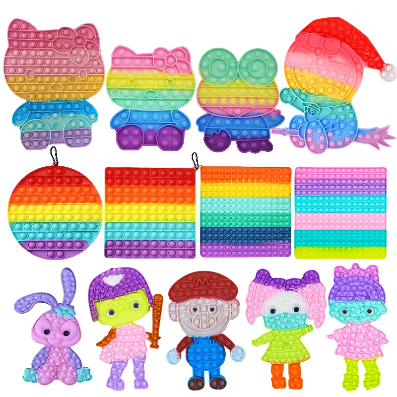 Giant Pops Big Antistress Push Its Popet Bubble 30cm Fidget Toys Popite Large Simpl Dimmer Popper Figet Toy Kids Popsits Game | Игрушки и