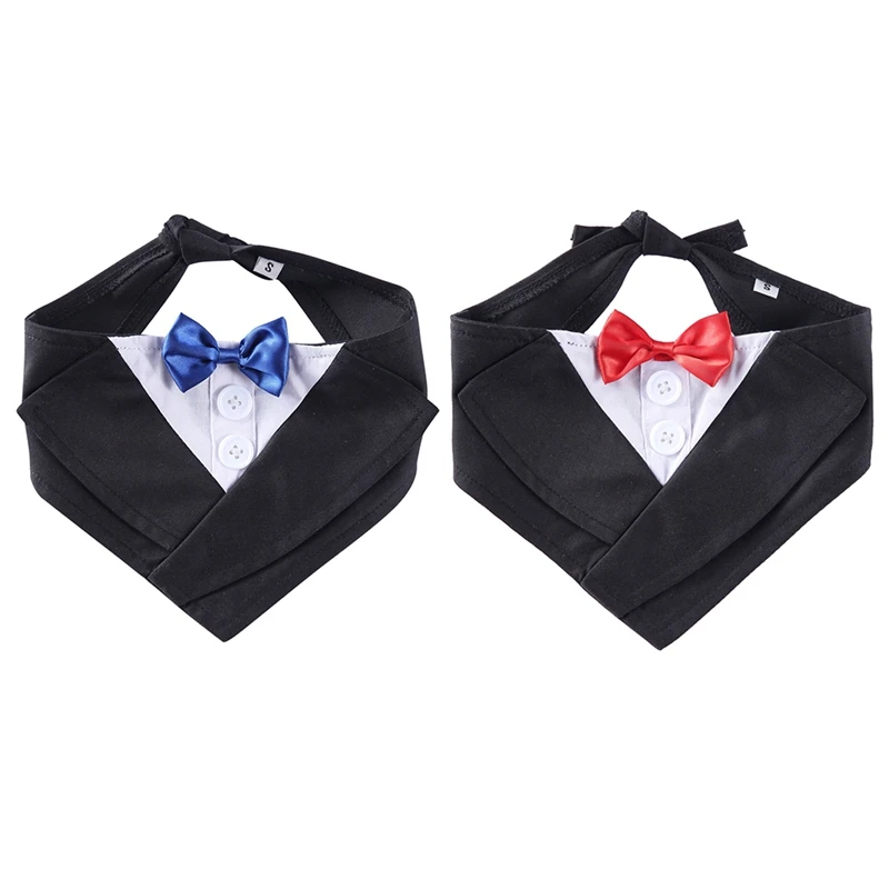 Бандана Кошечка для питомца собаки джентльмена воротник с галстуком бабочкой