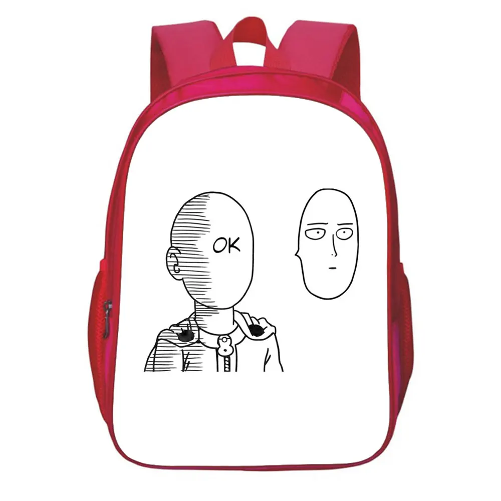 

13 Inches One Punch Man School Bags Fashion Cartoon Anime Cosplay 3D Print Teens Backpack Students Bookbag Boys Girls Knapsack