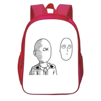 13 inches one punch man school bags fashion cartoon anime cosplay 3d print teens backpack students bookbag boys girls knapsack