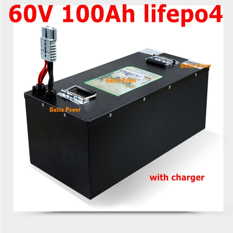 60В 100ач lifepo4 литиевая батарея BMS для скутера инвертор EV велосипед трицикл караван +