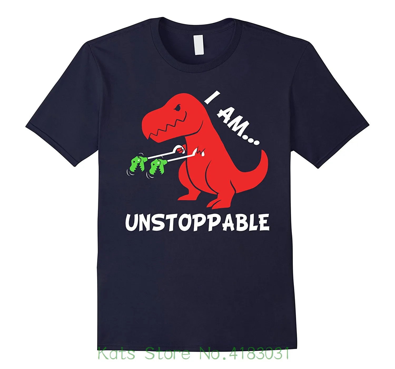 Футболка T Rex Dinosaur I Am Unstoppable рождественские футболки 2018 брендовая одежда
