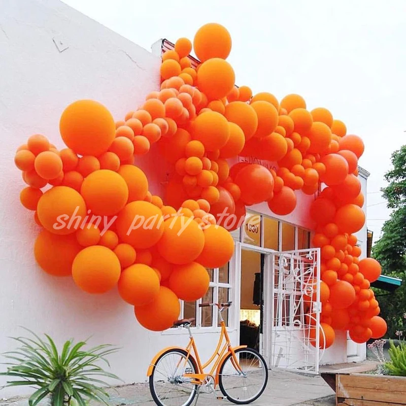 Matte Orange Balloons Happy Birthday Decorations Kids Toy Pink Balloon Latex Ballon Party Xmas Decor Baby Shower Globos Balls | Дом и сад
