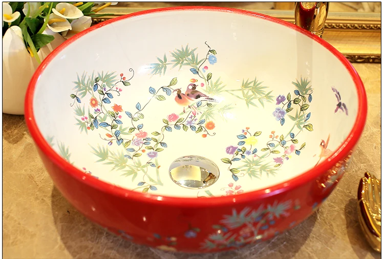 Керамическая раковина Jingdezhen для ванной комнаты|Раковины ванной| |