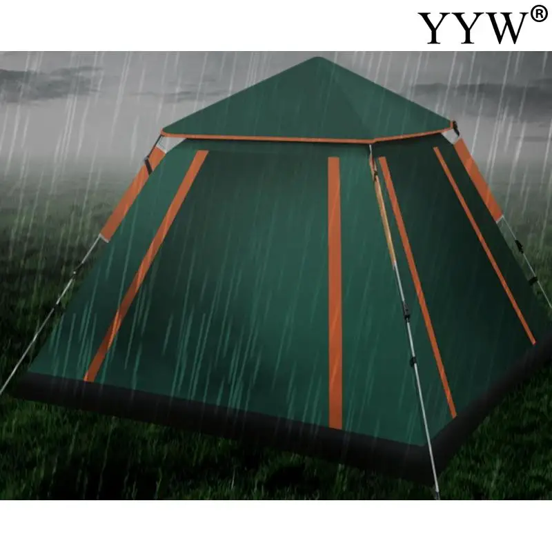 

3 person 4 person Folding Tent Automatic Set Large Camping Tent 1 Layer Waterproof Travel Tent for Family Travel Fishing Summer